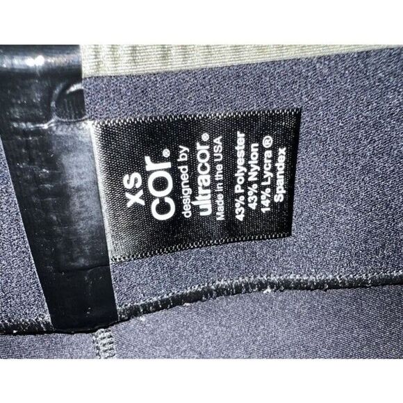 COR by Ultracor Camo Collegiate Legging Blush Patent Nero XSmall EUC,$185 - Picture 12 of 14